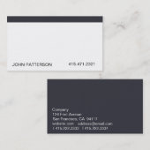 Carte De Visite Blanc II L (Devant / Derrière)