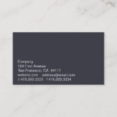 Carte De Visite Blanc II L (Dos)