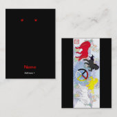 Carte De Visite Blanc indigène de boucle d'oreille de chevaux (Devant / Derrière)