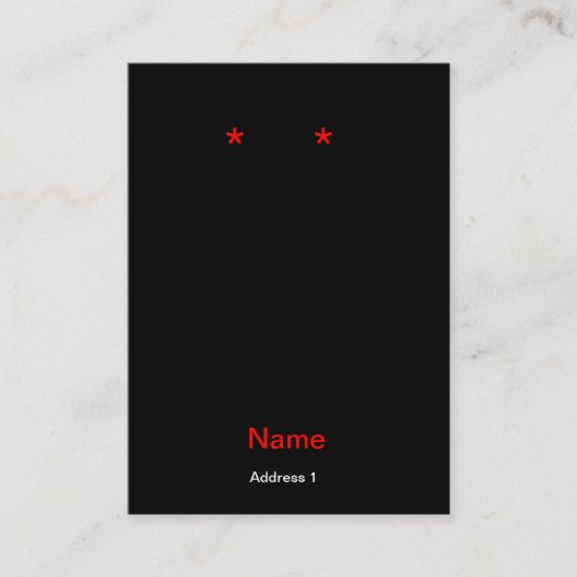 Carte De Visite Blanc indigène de boucle d'oreille de chevaux (Devant)