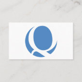 Carte De Visite Blanc logo personnalisé (Dos)