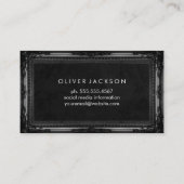 Carte De Visite Blanc marbre | Classic Antique Frame (Dos)