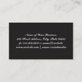 Carte De Visite Blanc marbre | Deux tons (Dos)