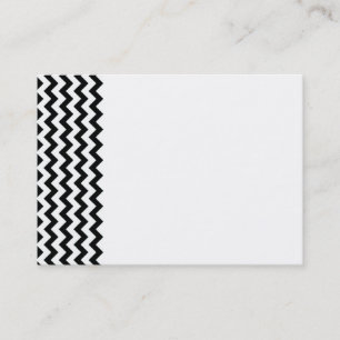 Carte de visite blanc noir de chevrons