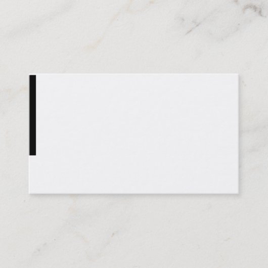 carte de visite blanc noir élégant (Devant)