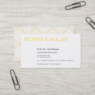 Carte De Visite Blanc, Noir, Jaune : Pour un utilisateur fiable
