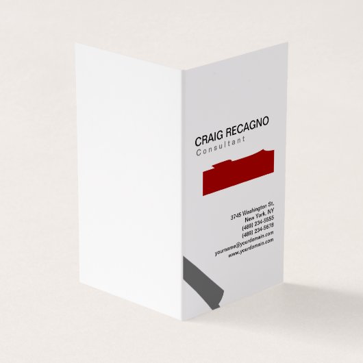 Carte de visite blanc noir noir et tendance artist (Extérieur)