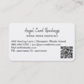 Carte De Visite *~* Blanc Opal Heart Gold Angel ailes AP78 QR (Dos)