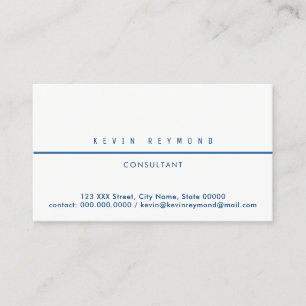 Carte De Visite blanc par business card