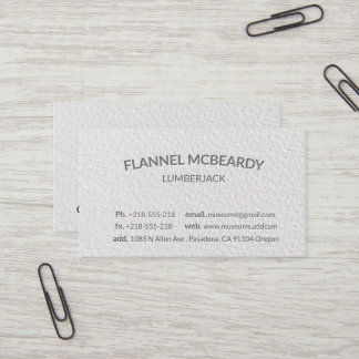 Carte De Visite Blanc professionnel moderne d'impression