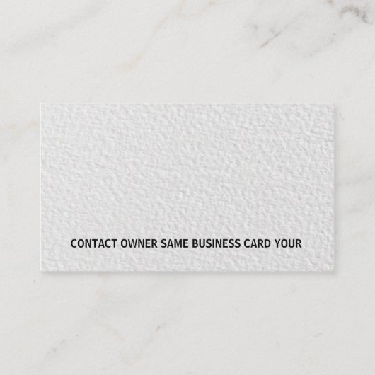 Carte De Visite Blanc professionnel moderne d'impression (Dos)