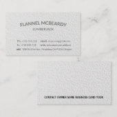 Carte De Visite Blanc professionnel moderne d'impression (Devant / Derrière)