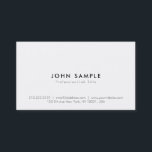 Carte De Visite Blanc Professionnel Moderne Sophistiqué Simple<br><div class="desc">Blanc Professionnel Moderne Sophistiqué Simple Carte de visite. Parfait pour les agents immobiliers, les comptables, les agents immobiliers, les courtiers, les avocats, les médecins, les professionnels d'entreprise, les stylistes, les architectes, les ingénieurs, les directeurs, les gestionnaires.</div>