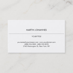 Carte de visite blanc professionnel simple esthéti