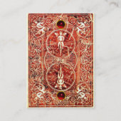 CARTE DE VISITE BLANC ROUGE FLORAUX NOIR ET ÉPAULES (Dos)