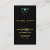 Carte De Visite Blanc sacré de la géométrie d'alchimie de (Dos)