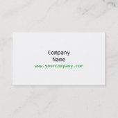 carte de visite blanc shamrock (Dos)