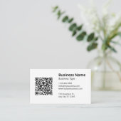 Carte De Visite Blanc Simple (Debout devant)
