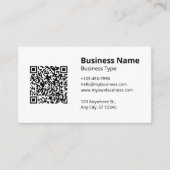 Carte De Visite Blanc Simple (Devant)