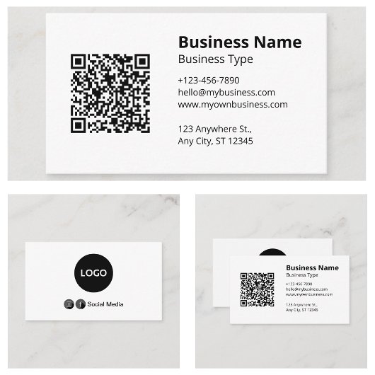 Carte De Visite Blanc Simple