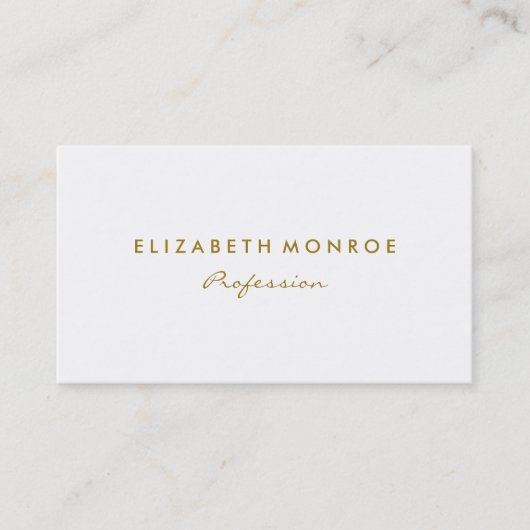 Carte De Visite Blanc simple (Devant)