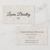 Carte de visite blanc simple et élégant (Devant / Derrière)