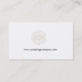 Carte De Visite Blanc simple professionnel et simple (Dos)