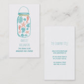 Carte De Visite Blanc sous-marin côtier nautique de plage de pot (Devant / Derrière)