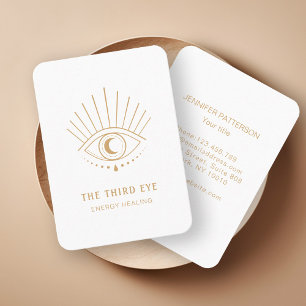 Carte de visite blanc spirituel Energie Heiler Rei