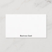 Carte De Visite Blanc standard (Dos)