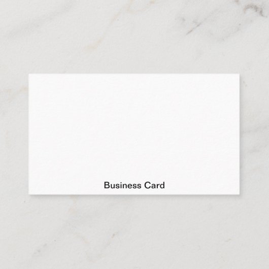 Carte De Visite Blanc standard (Dos)