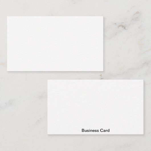 Carte De Visite Blanc standard (Devant / Derrière)