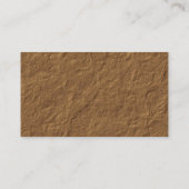 Carte De Visite Blanc sur parchemin concassé (Dos)