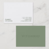 Carte De Visite Blanc XI (Devant / Derrière)