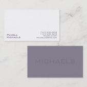 Carte De Visite Blanc XV (Devant / Derrière)