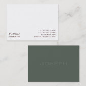 Carte De Visite Blanc xxi (Devant / Derrière)