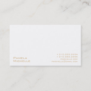 Carte De Visite Blanc XXMi