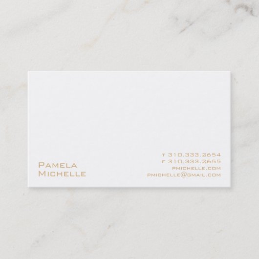 Carte De Visite Blanc XXMi (Devant)