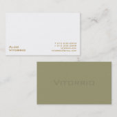 Carte De Visite Blanc XXV (Devant / Derrière)