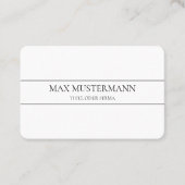 Carte de visite blanche (Devant)