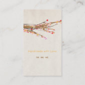 Carte de visite blanche arbre (Dos)