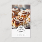 Carte de visite blanche avec code QR de photo de l (Devant)