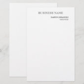 Carte de visite blanche chic professionnelle esthé (Devant / Derrière)