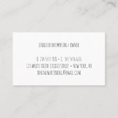 Carte De Visite Blanchissement dentaire (Dos)