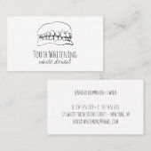 Carte De Visite Blanchissement dentaire (Devant / Derrière)