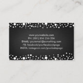 Carte De Visite Blancs Dot Art Splatter Camera Shutter (Dos)