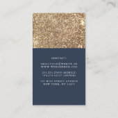 Carte De Visite Blancs et Citrouilles d'or Automne Harvest Marine  (Dos)