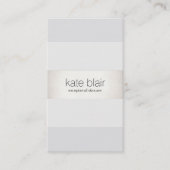 Carte De Visite Blancs et gris foncé (Devant)