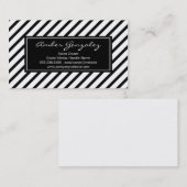 Carte De Visite Blancs et noirs classiques (Devant / Derrière)