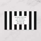 Carte De Visite Blancs noirs (Dos)